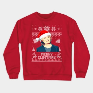 Hillary Clinton Merry Clintmas Crewneck Sweatshirt